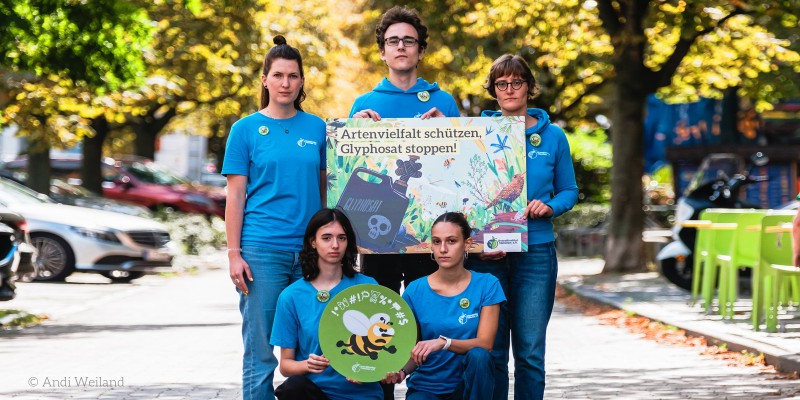 Demonstration gegen Glyphosat-Zulassung