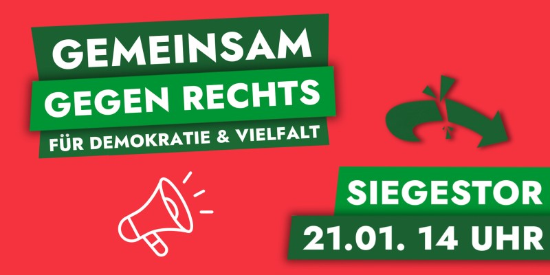 Demonstration: Gemeinsam gegen Rechts