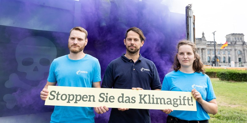 Einladung zur Aktion gegen SF-Gas in Berlin